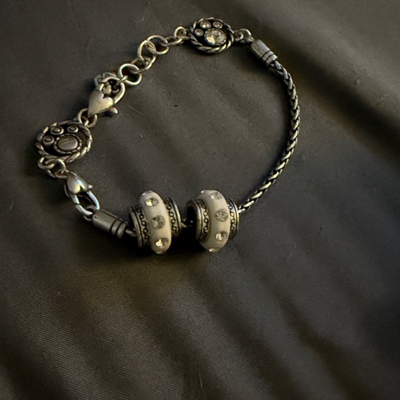 Brighton White Dazzling Spacer Charm - Picture 2 of 2